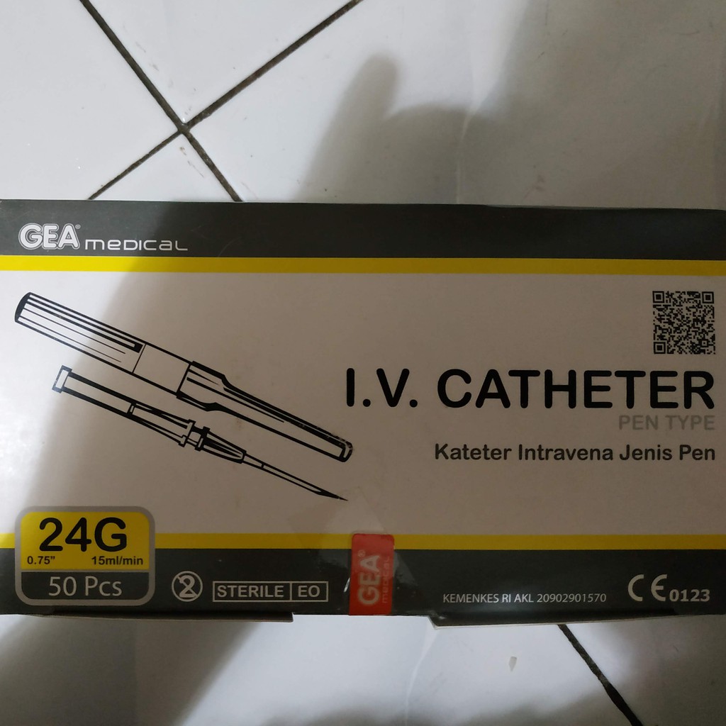 Iv catheter gea / Abocath / Jarum infus 24