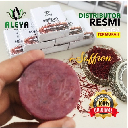 Sabun Saffron Aleya Asli BPOM Original Safron Wajah Pemutih original 100%