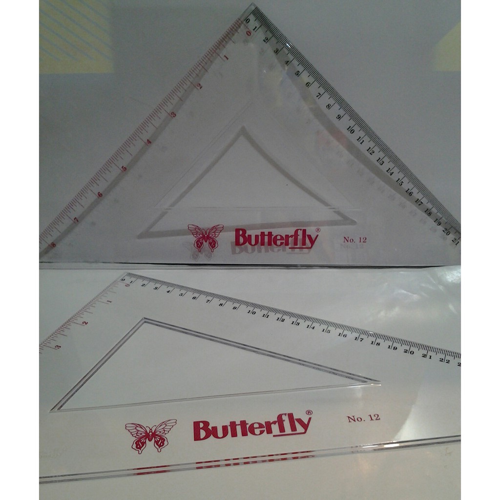 

Penggaris segitiga no.12 butterfly
