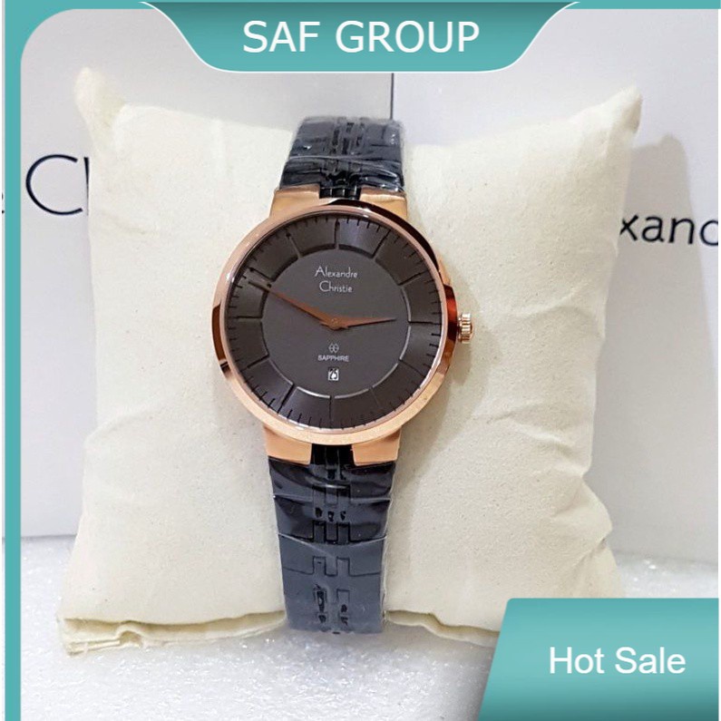 JAM TANGAN WANITA ALEXANDRE CHRISTIE AC 8565 / AC8565 ROSEGOLD GREY ORIGINAL by plp