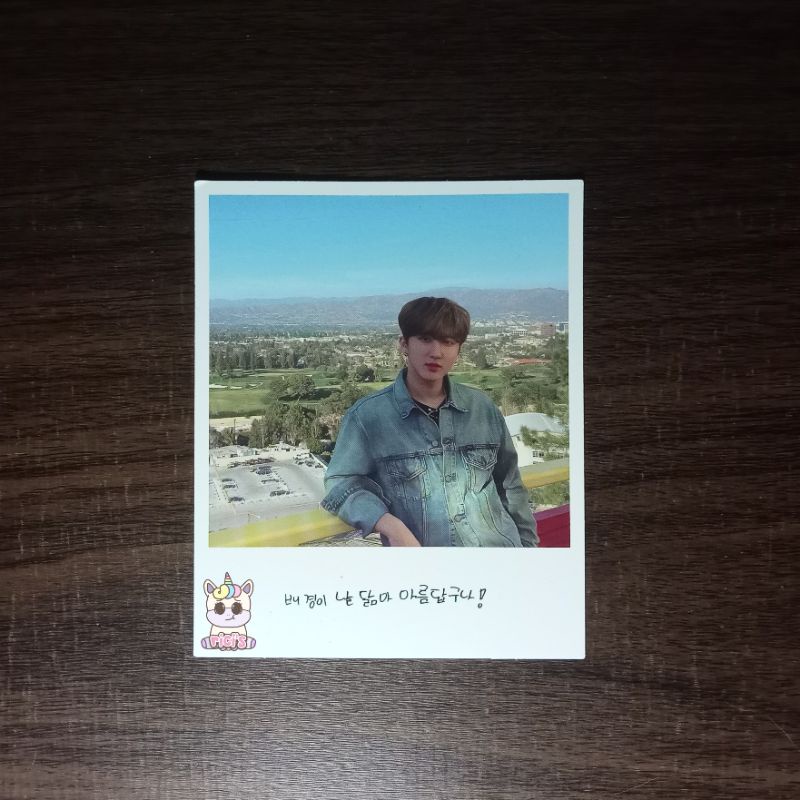 changbin stray kids polaroid go live limited