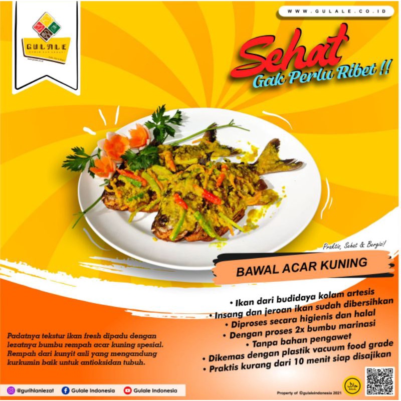 

FROZEN FOOD SIAP SAJI OLAHAN IKAN BAWAL ACAR KUNING