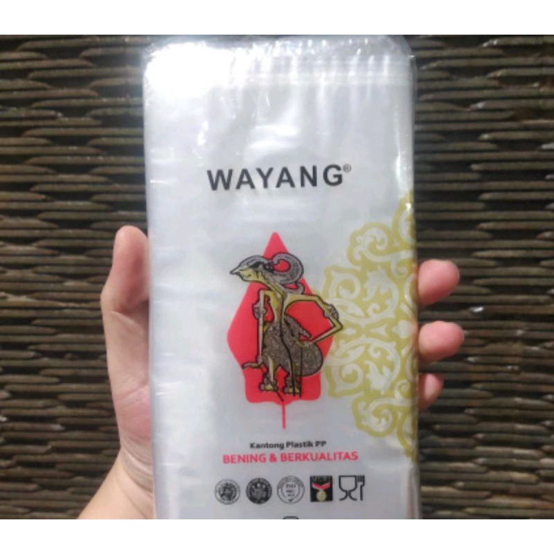 PLASTIK WAYANG UKURAN 10X20CM PER PACK