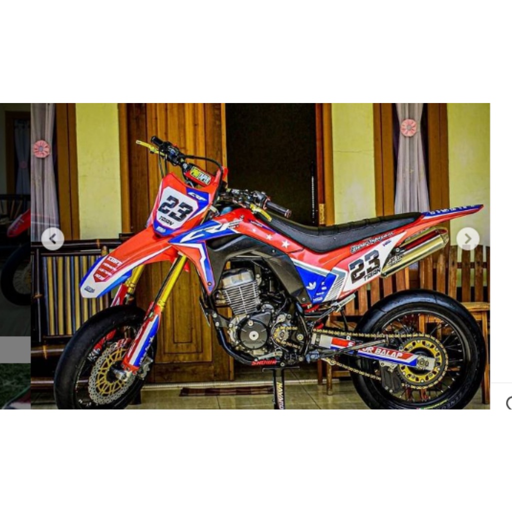 DECAL CRF MERAH GLOSY - DECAL CRF 150 L FULBODY MERAH CRF-158
