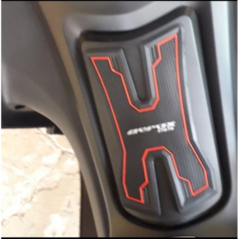 Sticker stiker tutup tangki bensin aerox 155 bahan karet premium