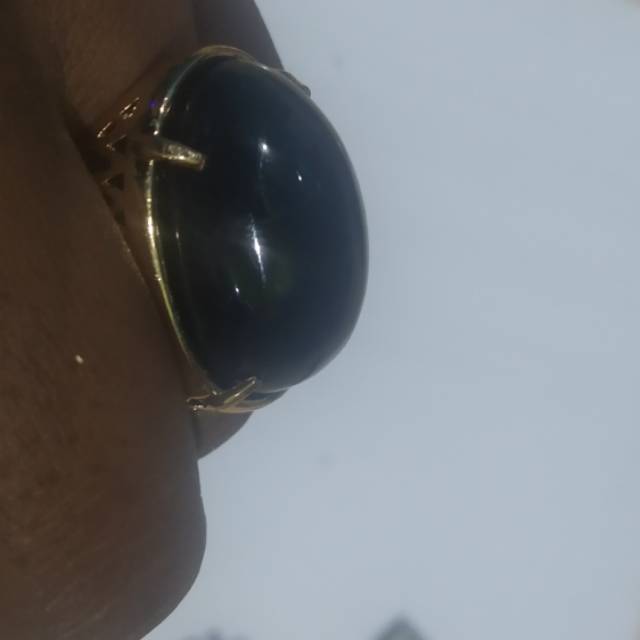 Cincin dan batu black onyx
