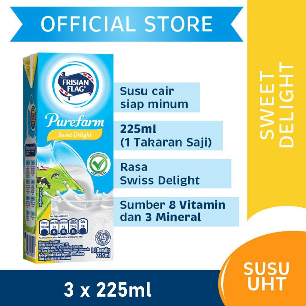 

Frisian Flag Susu UHT Sweet Delight 3 x 225 ml