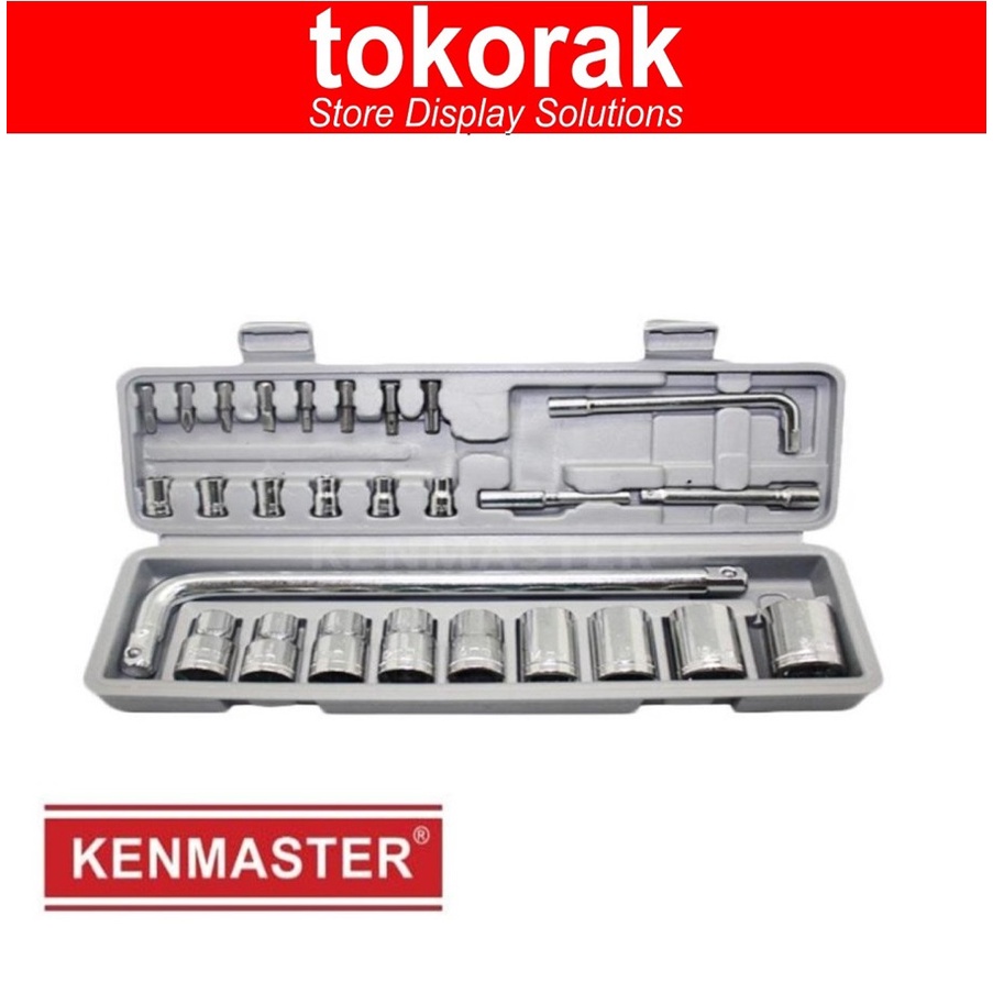 KENMASTER KUNCI SOK SET 27 PCS - KUNCI SOCKET WRECH