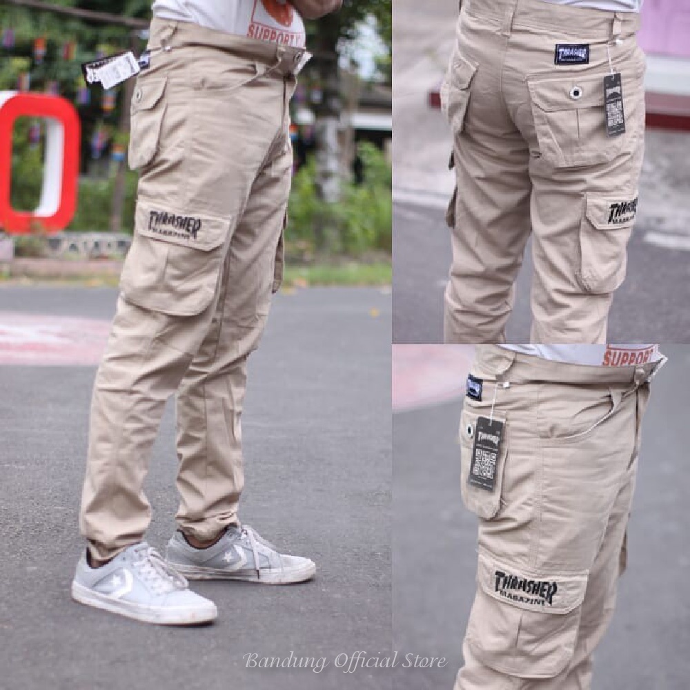 Cargo Pants Panjang Pria Big Size Slimfit Celana Outdoor Hiking Gunung Kekinian - Bandung Official