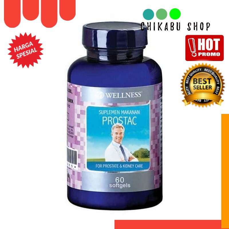 WELLNESS PROSTAC 60 Softels Vitamin Untuk Prostat Dan Ginjal