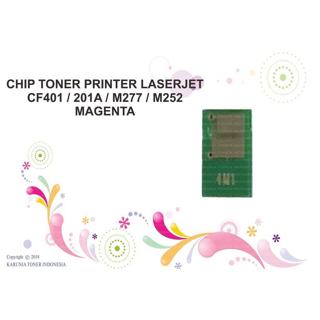 CHIP TONER CF401 / CF401A / 201A / MFP M277 / M252 MAGENTA