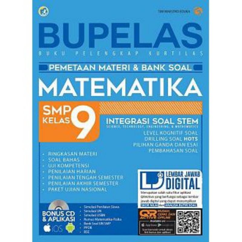 Buku BUPELAS Pemetaan Materi & Bank Soal Matematika SMP Kelas 9