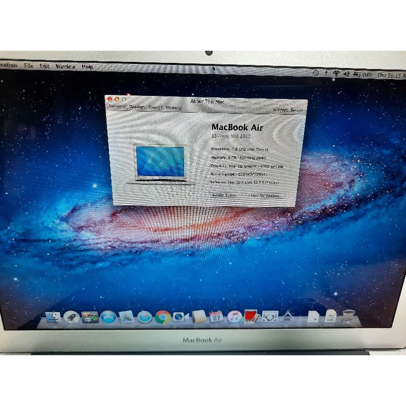 Macbook Air  Murah 2012 Core i5 Ram 4 GB SSD 256 GB Bergaransi