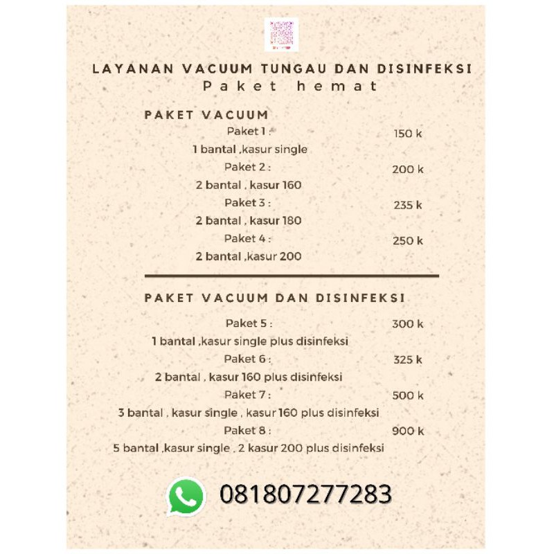 Vacuum Tungau Paket 3