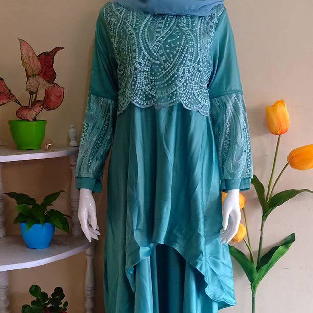 Gamis Hijau Mint