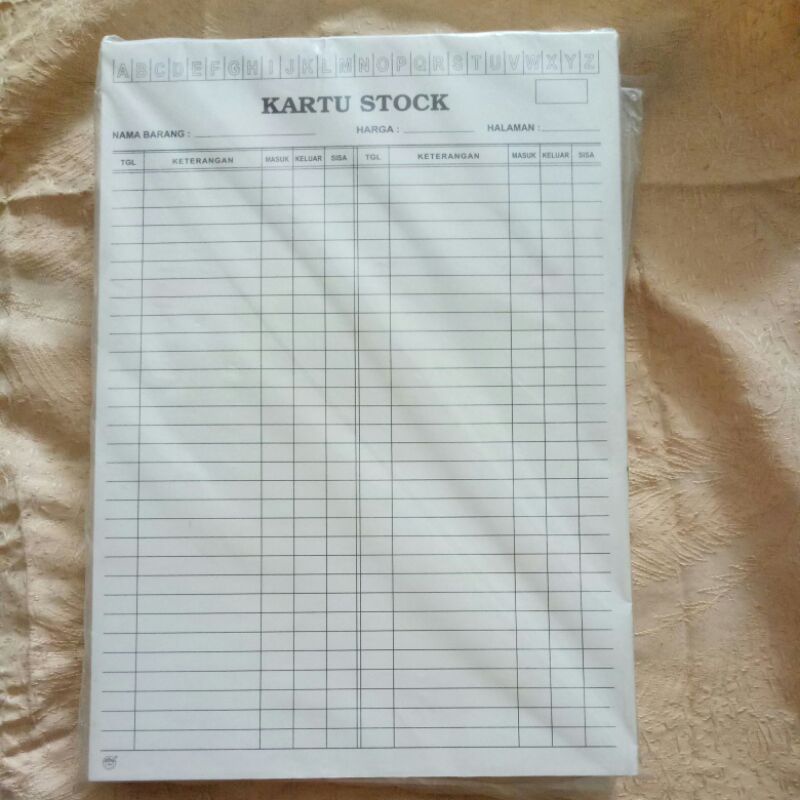

Kartu stock A4 (100 lembar)