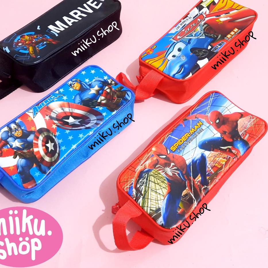 

국 TEMPAT PENSIL MOTIF COWOK SPIDERMAN / IRONMAN / CAPTAIN AMERICA / CARS Model Baru