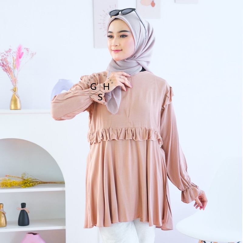 (AMD) BLOUSE BESTA RUFFLE DAILY BUSUI BLOUSE RAYON