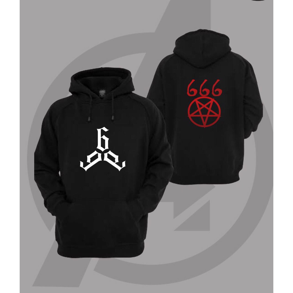 Jaket Sweater Hoodie - Triplee Six 666