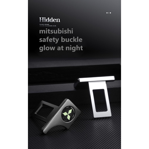 Klip buckle seat belt Mobil luminous Untuk mitsubishi