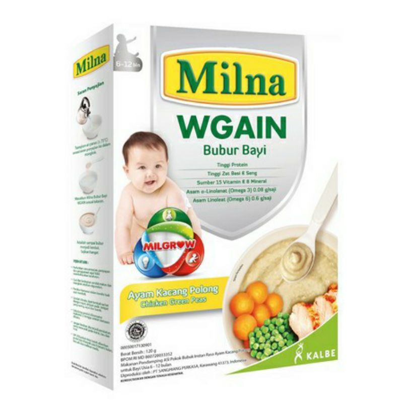 Milna WGAIN bubur bayi 120 gr / Bubur bayi