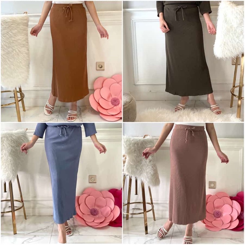 JELOMA RANI ROK PANJANG BAHAN PLEAT IMPORT PREMIUM / MAXI SKIRT