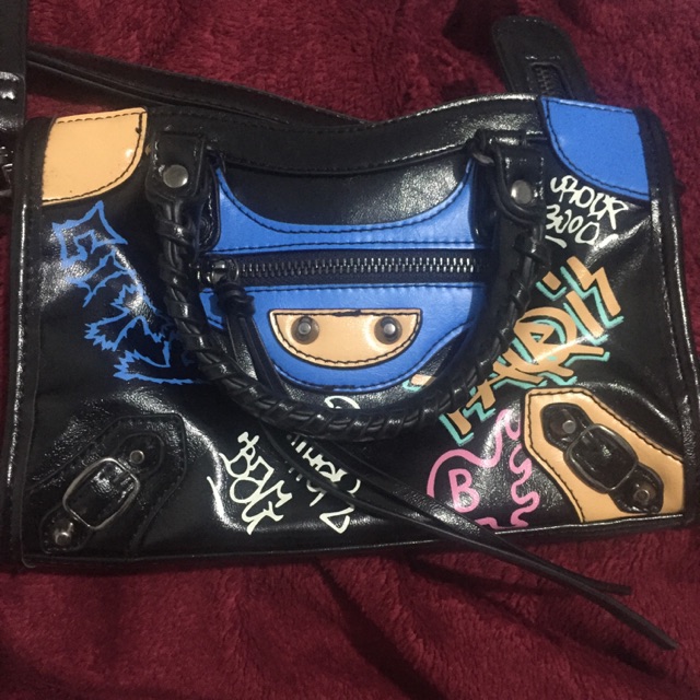 BALENCIAGA GRAFFITI BAG MINI