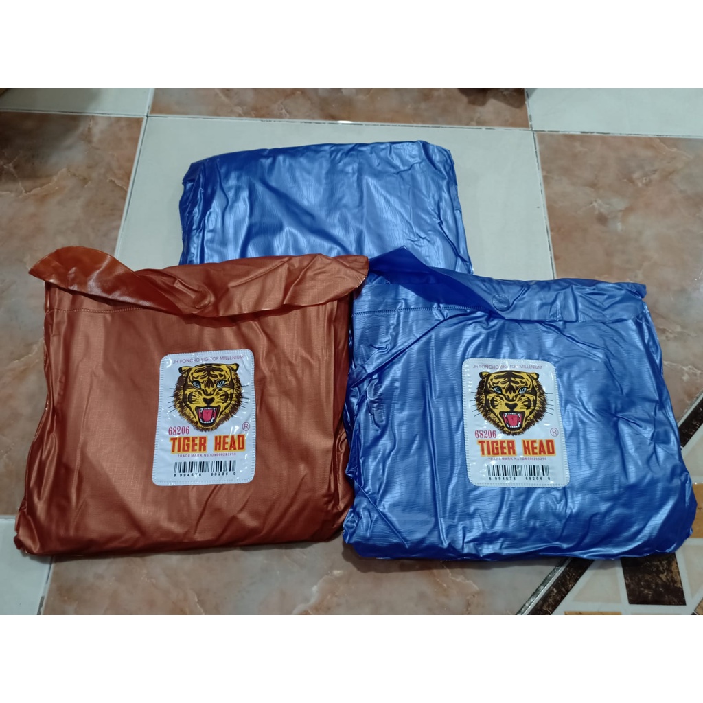 Jas Mantel Hujan Ponco Big Top Milenium Tiger Head 68206