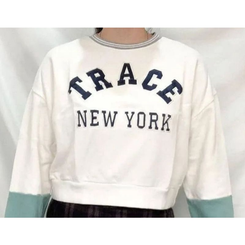 CREWNECK SWEATER CROOPE | NEWYORK TRACE SWEATSHIRT SWEATER