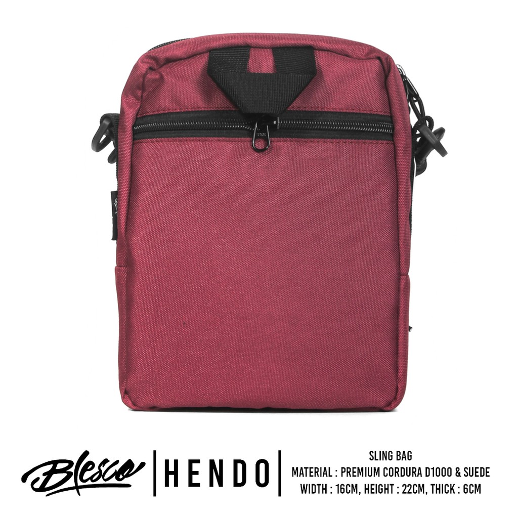 Tas Selempang Mini Wanita Simple Trendi Maroon Blesco Hendo