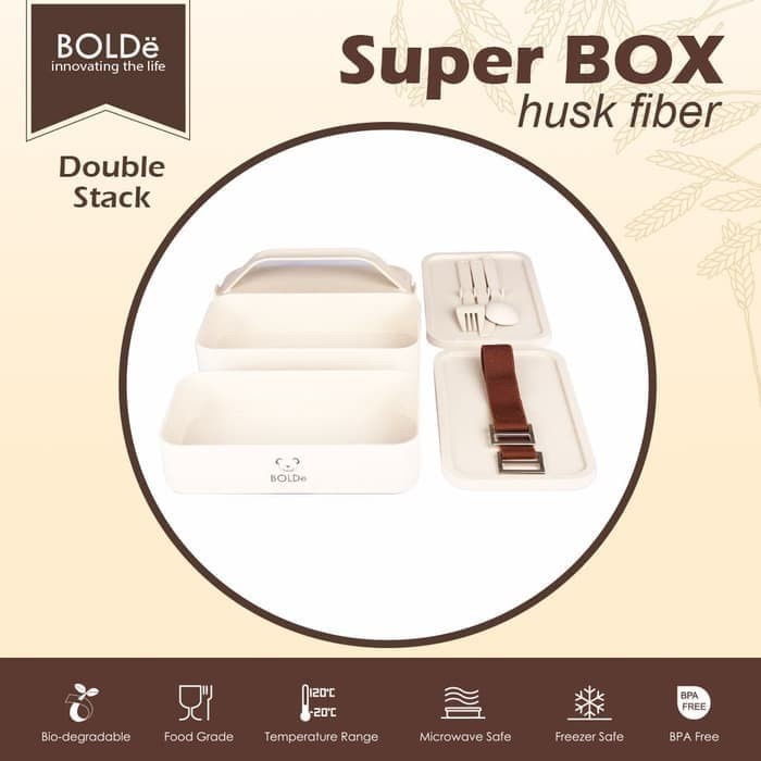 BOLDe Super Box MB-188 Husk Fiber Double Stacked MB-188 Asli Original