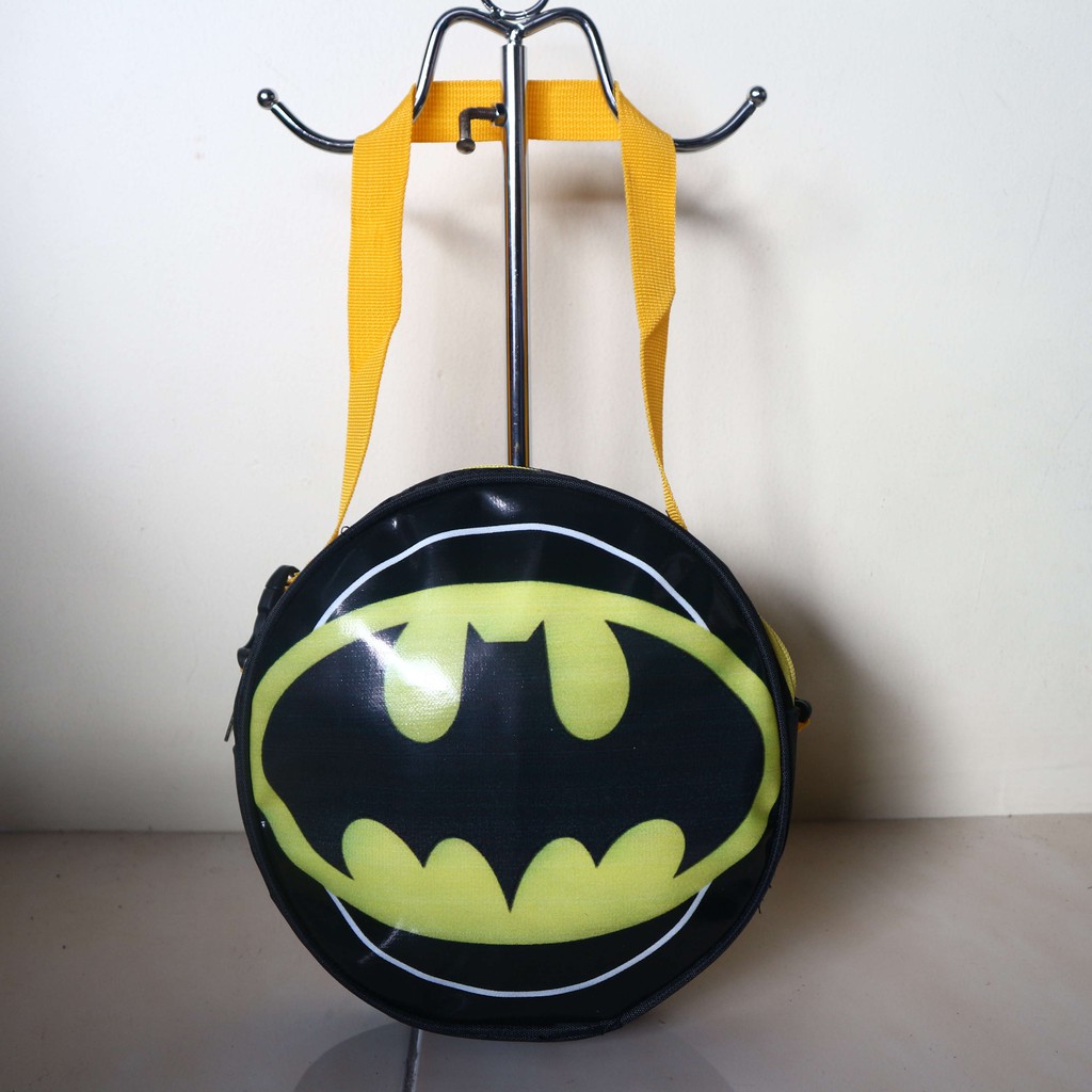 Ransel Anak Batman 2in1 Slingbag Sekolah Piknik Les Keren Bagus