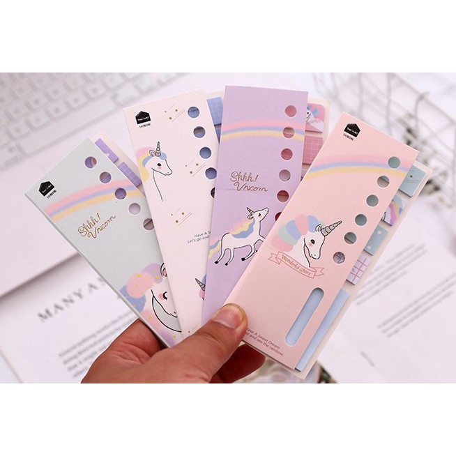 

STICKY NOTES / MEMO NOTE / STICK MARKER MOTIF UNICORN CUTE LUCU