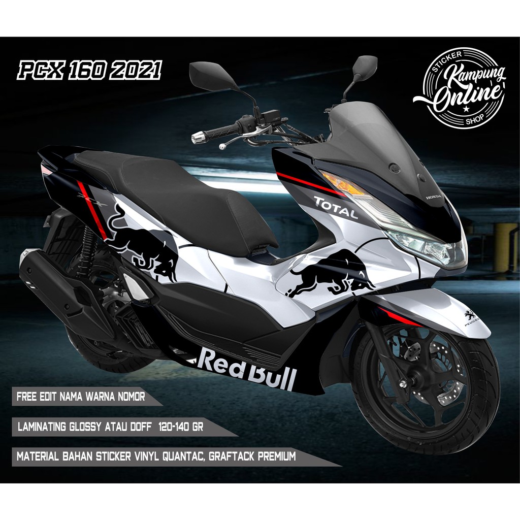 DECAL STIKER FULLBODY STICKER STRIPING PCX 160 TH 2021 VARIASI STRIPING MOTOR