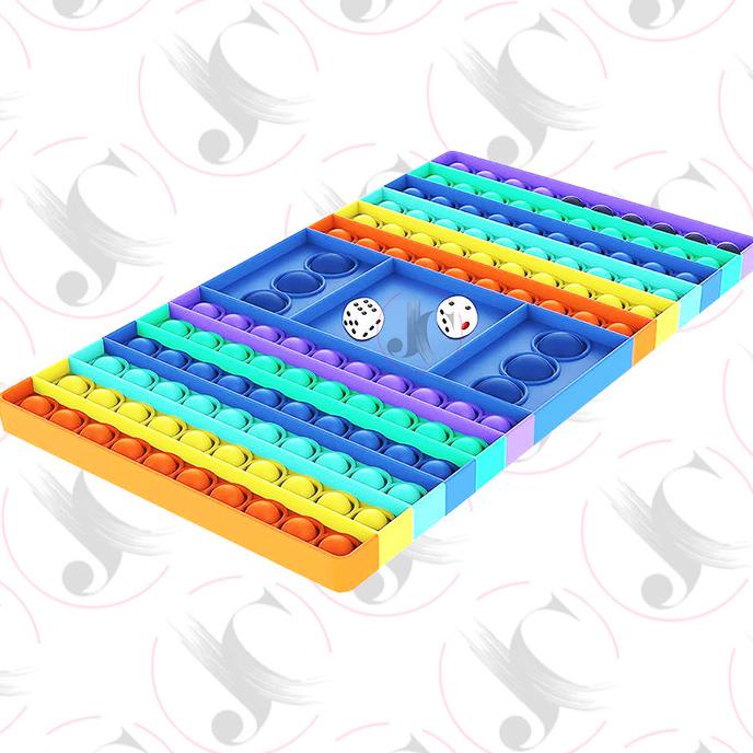 POP IT DADU DICE FREE KELERENG rainbow push button JUMBO sensory fidget viral/ XXL SIZE