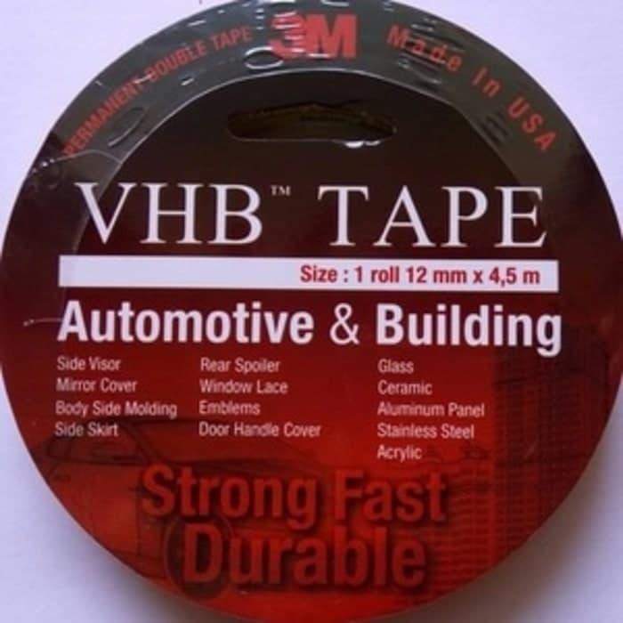 

Unik Perekat 3M VHB Tape Double Tape 3M VHB 12mm x 4,5 Kecil ORIGINAL Murah