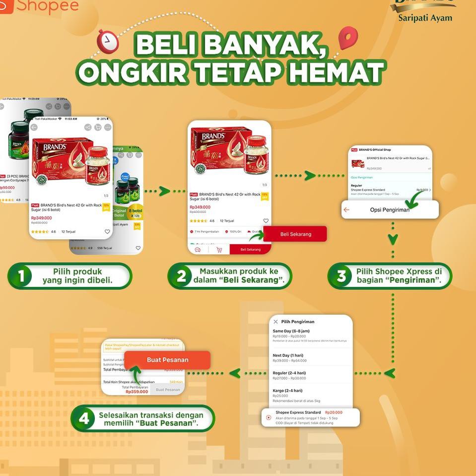

Supplemen Brand's Saripati Ayam Original 42 gr Extra 2 Botol 3R8