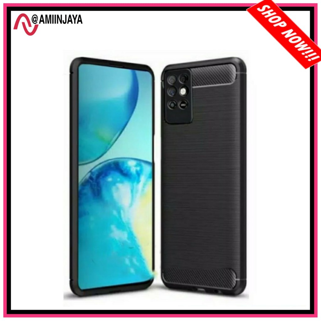 Case Infinix Note 8 Rugged Carbon Premium Soft Case