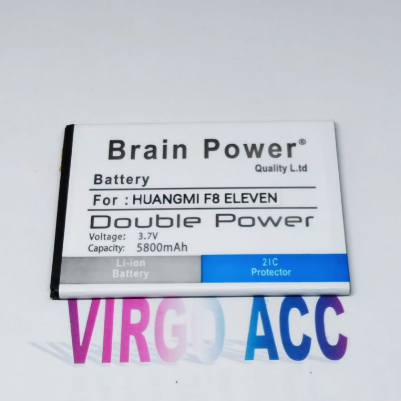 Baterai Batre Battery Huangmi F8 Eleven Double Power Battery Hp