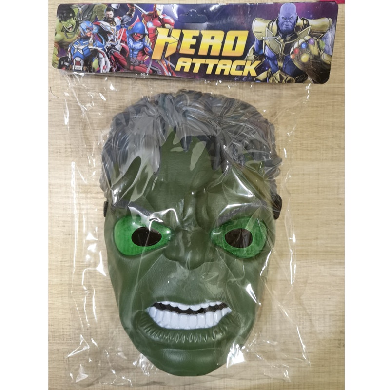 Marvel Topeng Hulk Dengan Lampu Led Untuk Cosplay / Pesta Halloween