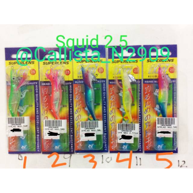 UMPAN CUMI /SQUID JIG SUPERLENS 2.5 & 3.0