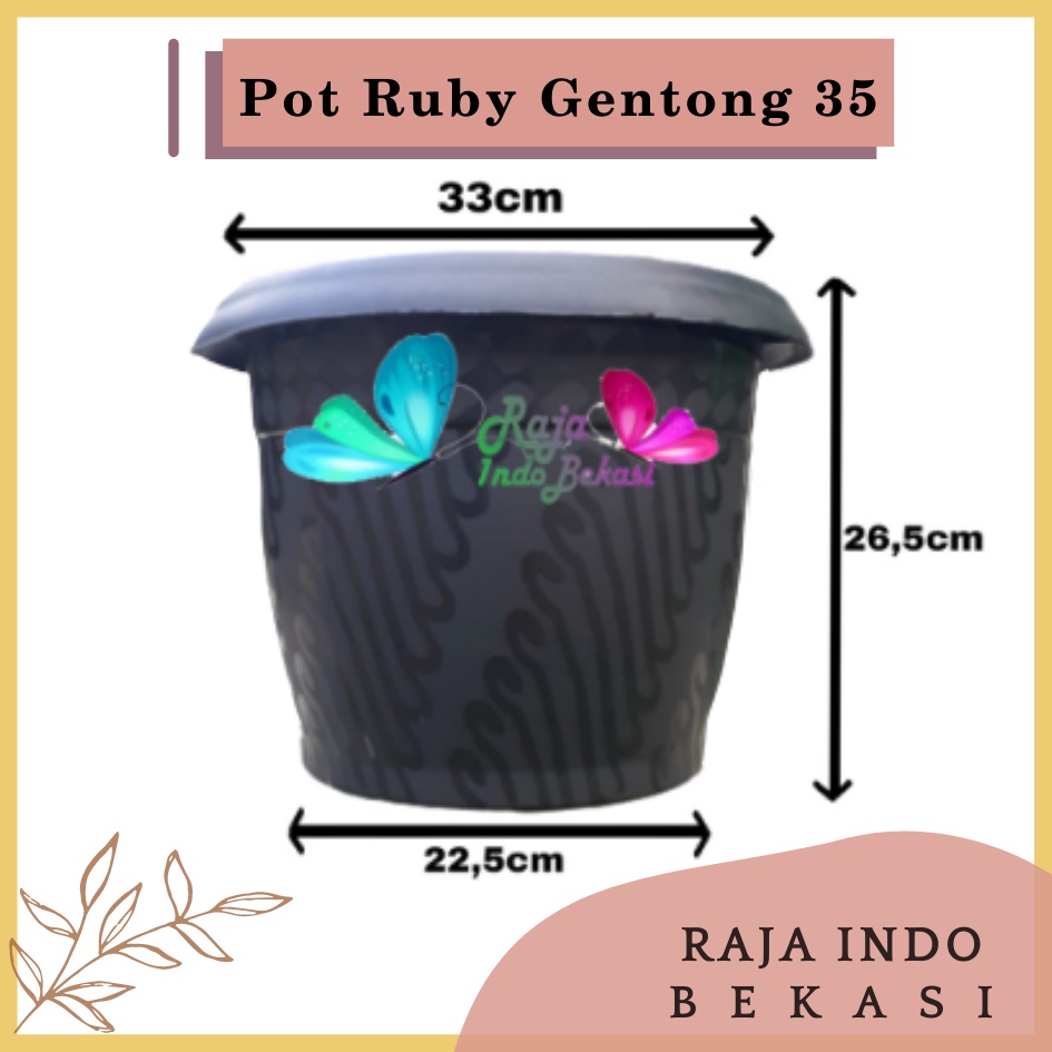 Rajaindobekasi Pot Gentong VINCA 35 Hitam Pot Plastik Bunga Jumbo Besar Tebal Murah Tanaman Bkn Pot Tawon 35 Pot Tulip 45 20 30 Galaxy 25 40-Pot Bunga Putih 35 Strawberry | Pot Tanaman Plastik Besar