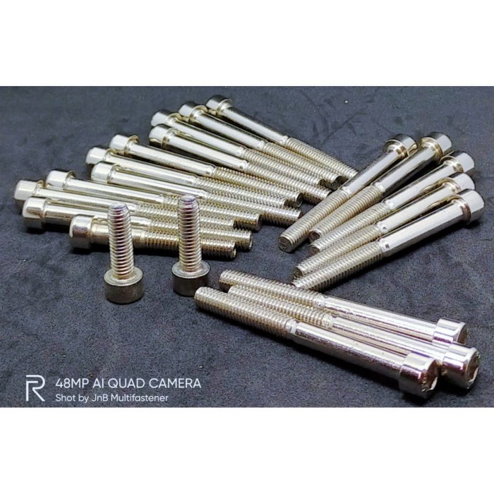 BAUT L BLOK MESIN SET KLX 150 ( NEKEL ) ( 21PCS )