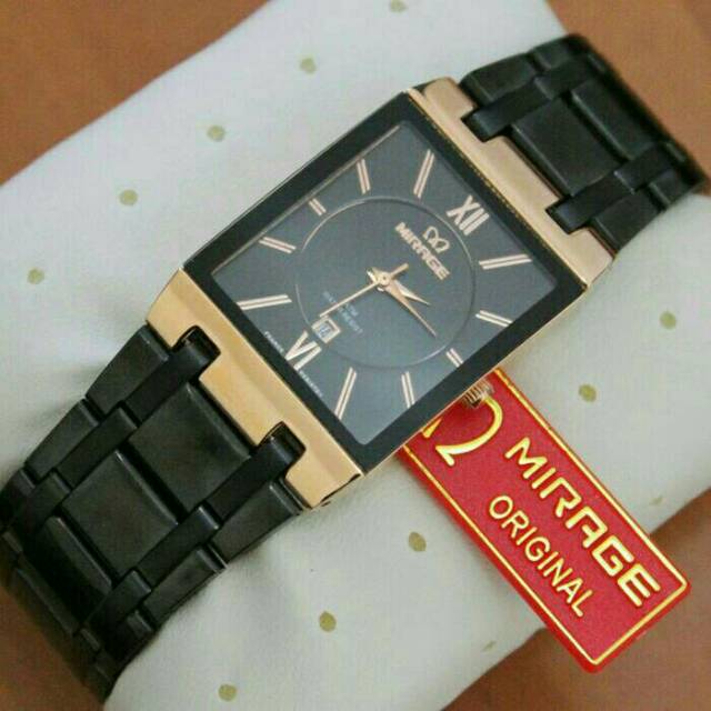 JAM TANGAN CEWEK/COWOK MIRAGE RANTAI ORIGINAL TERBARU ANTI AIR ELEGANT HARGA BERSAHABAT.