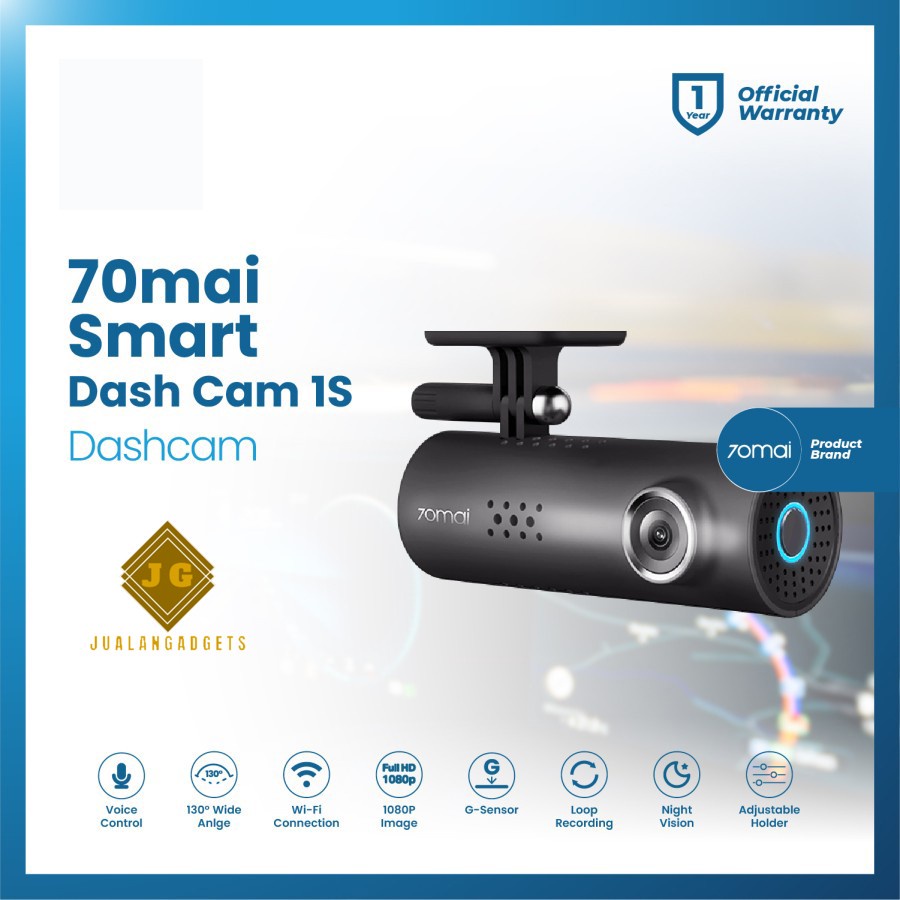 70mai 1S Smart Dash Cam Wifi HD 1080P Recorder Auto Car Camera