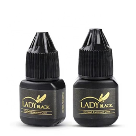 LADY BLACK GLUE 5 &amp; 10g (with pouch) Eyelash Extension Glue / Lem Bulu Mata