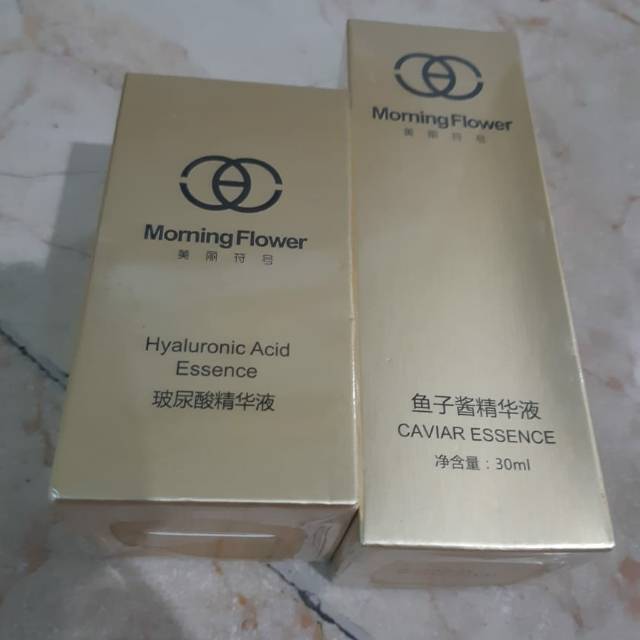 Paket Morning Flower Hyaluronic Acid Essence + Caviar Essence