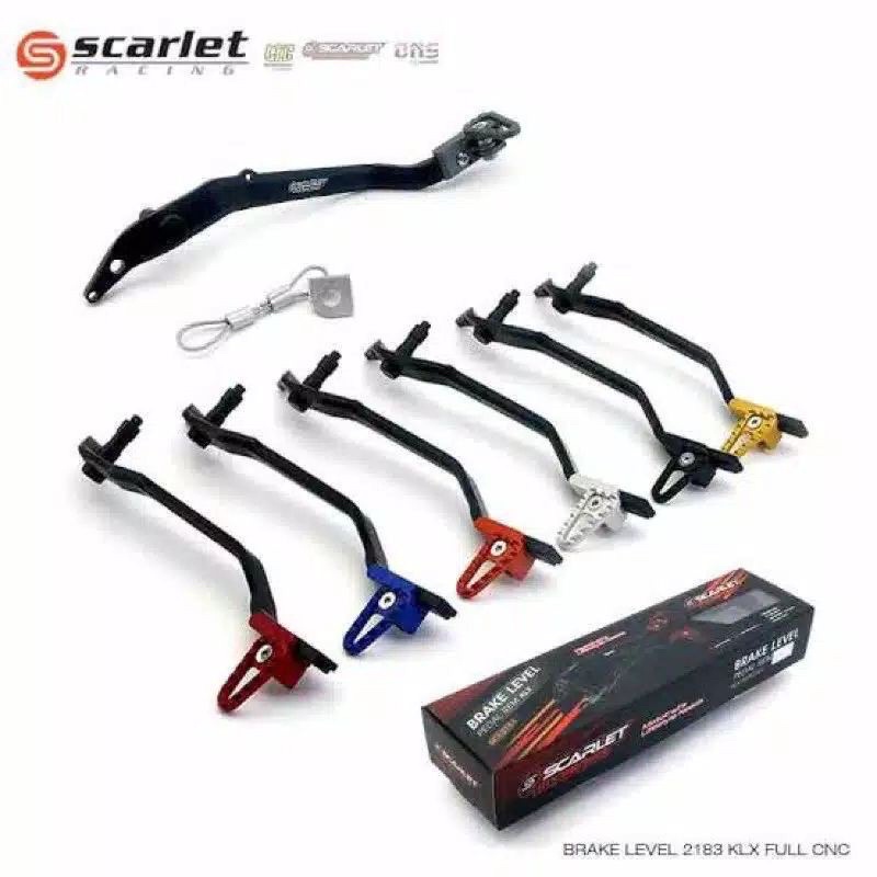 Scarlet Racing-Pedal Rem Tuas Rem Klx 150 dtracker Pedal Rem Model Lipat scarlet Racing Klx 150