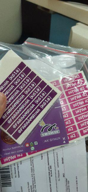  Versi Hemat Stiker  Label Nama  Peralatan Tulis dan ATK 