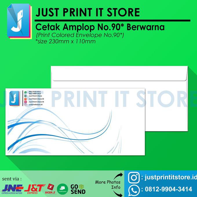 

Print / Cetak Amplop No.90 (Custom Full Color) - area cetak 50 EKSLUSIF